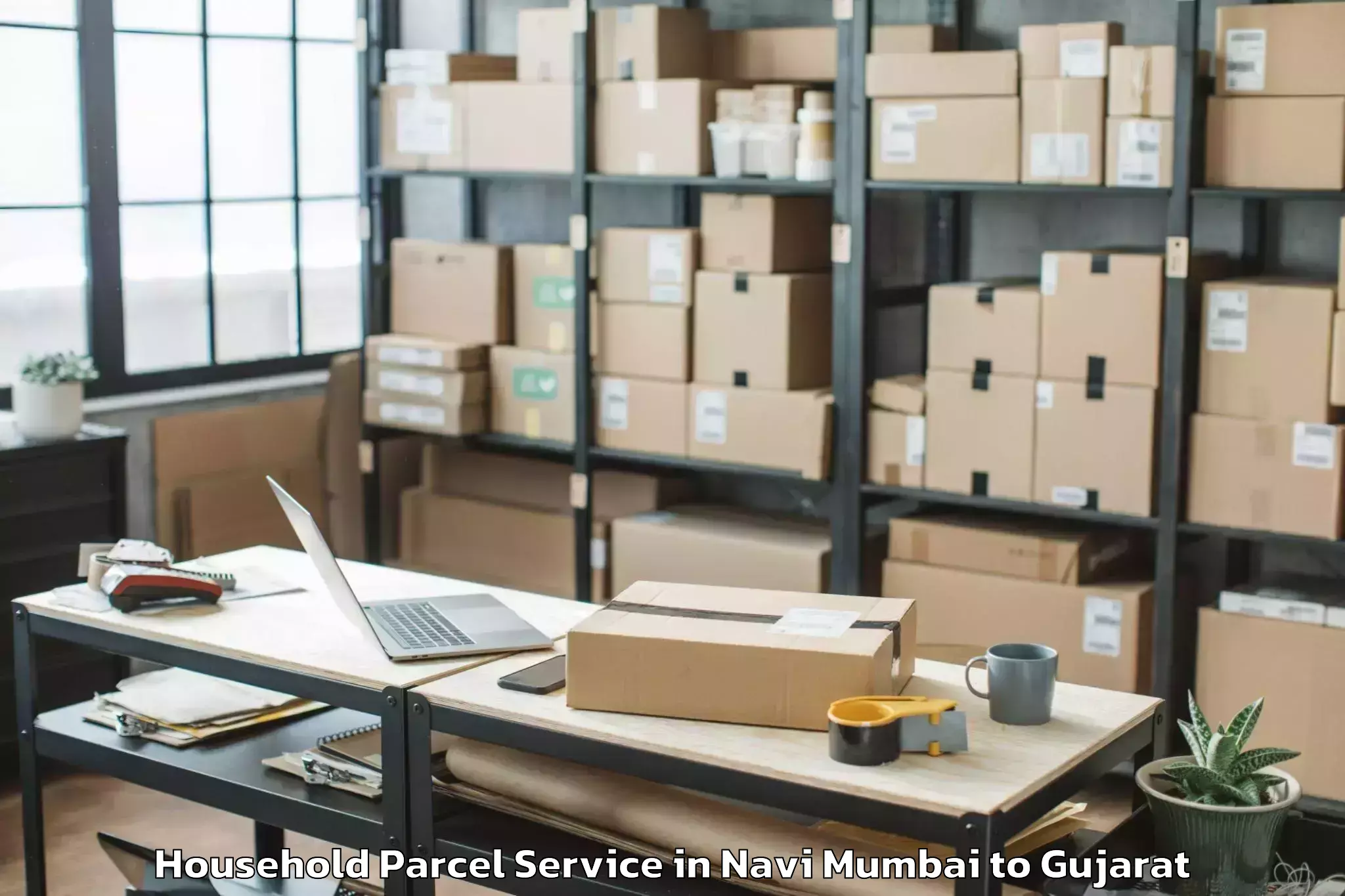 Expert Navi Mumbai to Savarkundla Household Parcel